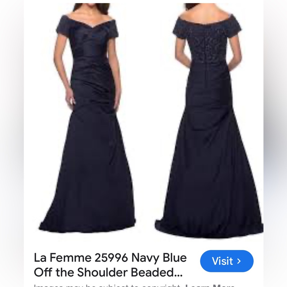 Neiman Marcus navy Shimmering Dresses
